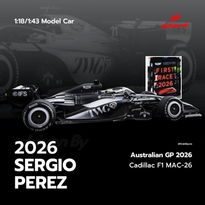 Sergio Perez Cadillac Formula 1 Team MAC-26 No.11 Australian GP 2026 - Spark Model Car