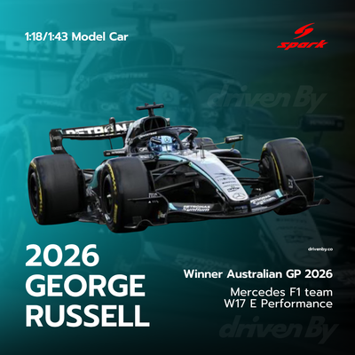George Russell Mercedes-AMG PETRONAS Formula One Team W17 No.63 Winner Australia GP 2026 - Spark Model Car