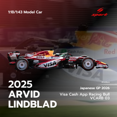Arvid Lindblad Japanese GP 2026 Special Visa Cash App Racing Bulls F1 Team VCARB 03 - Spark Model Car