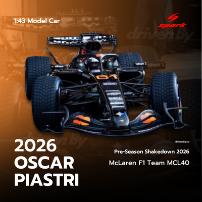 Oscar Piastri McLaren Mastercard Formula 1 Team MCL40 Barcelona Pre-Season Shakedown 2026 - Spark Model Car