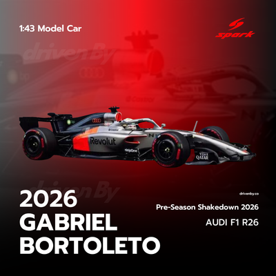 Gabriel Bortoleto Audi Revolut F1 Team R26 Barcelona Pre-Season Shakedown 2026 - Spark Model Car