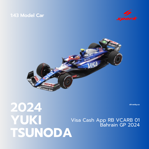 Visa Cash App RB VCARB 01 - Saudi Arabian GP 2024 Yuki Tsunoda Model Car - Spark Model