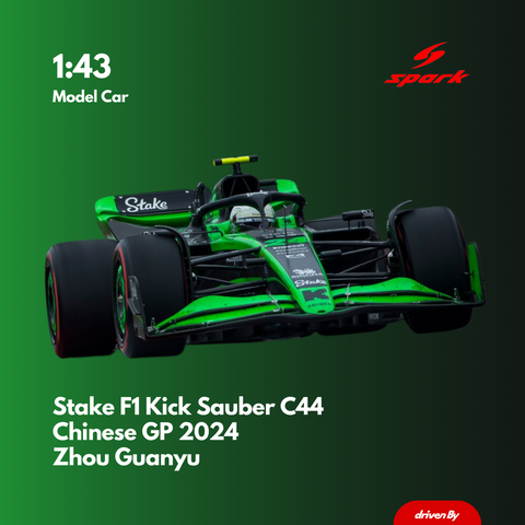 Zhou Guanyu Chinese GP 2024 - Stake F1 Team C44 Model Car - Spark Model