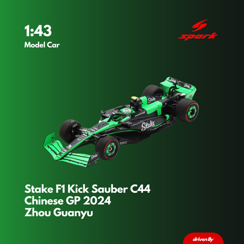 Zhou Guanyu Chinese GP 2024 - Stake F1 Team C44 Model Car - Spark Model