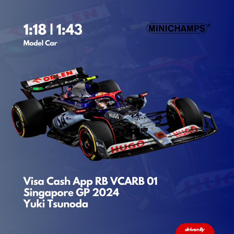 Yuki Tsunoda - Visa Cash App RB VCARB 01 - Singapore GP 2024 Special Livery Model Car - Minichamps