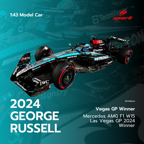 George Russell Las Vegas GP 2024 Mercedes F1 W15 Model Car - Spark Model