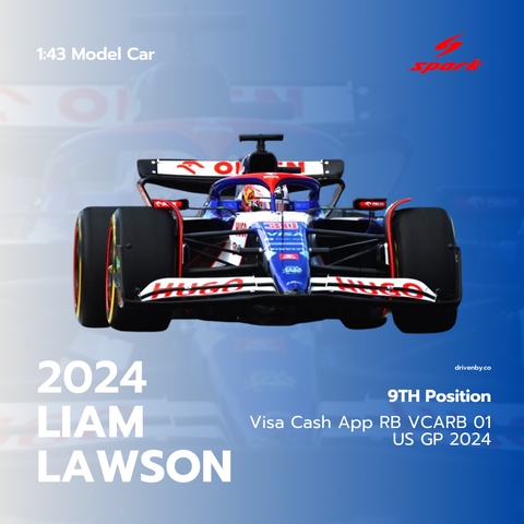 Liam Lawson US GP 2024 F1 Debut 9th Visa Cash App RB VCARB 01 Model Car - Spark Model