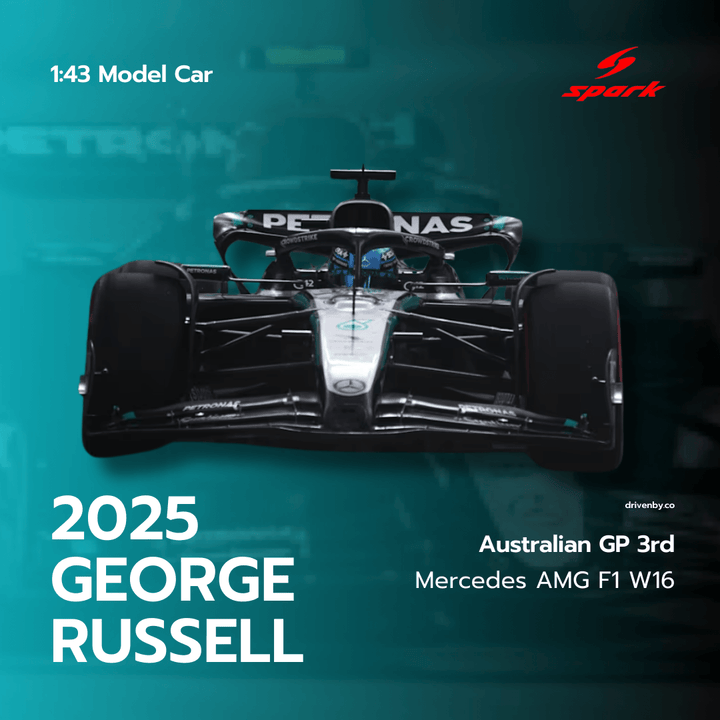 George Russell - 3rd Australian GP 2025 Mercedes F1 Team W16 Model Car - Spark Model