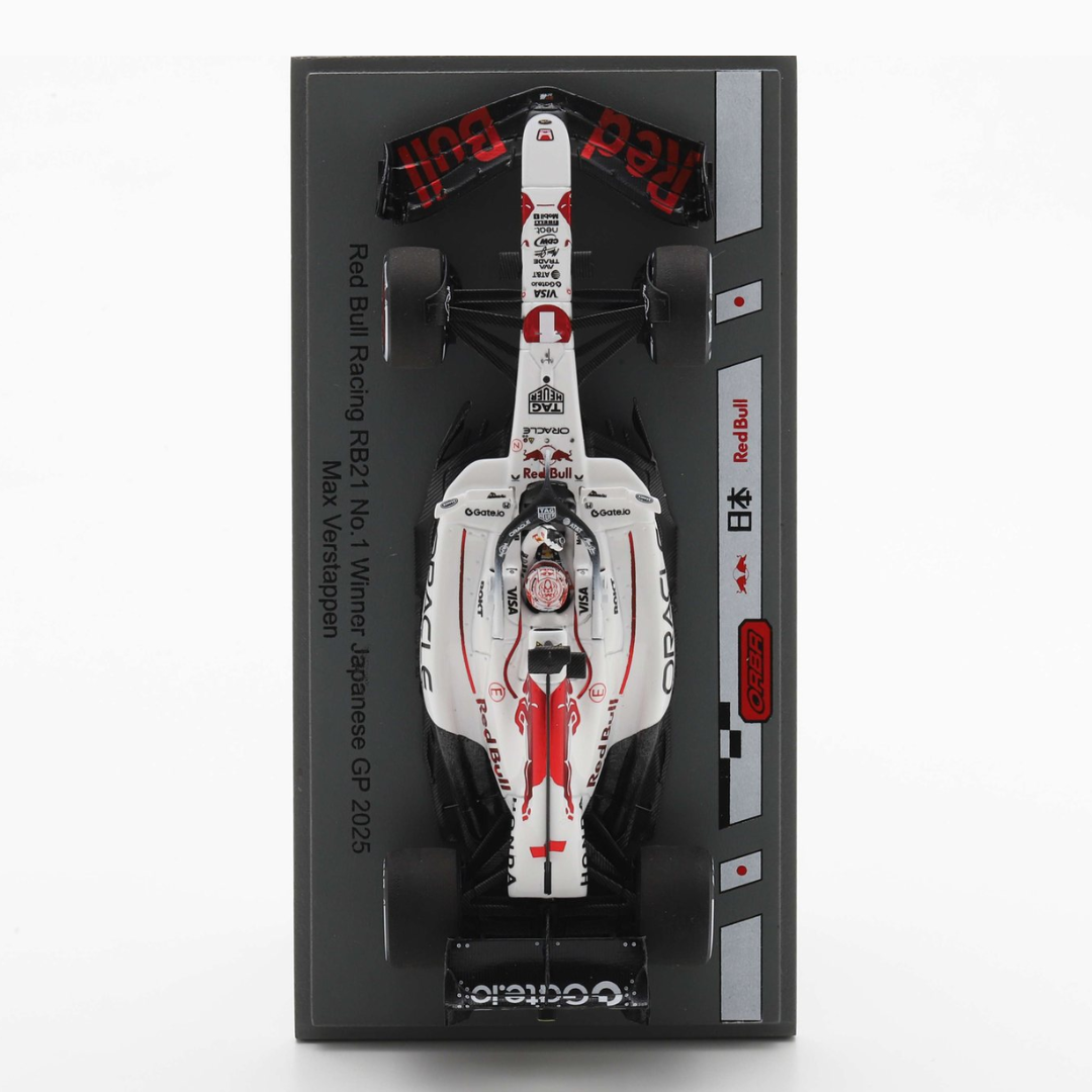 Max Verstappen - Red Bull RB21 Japanese GP 2025 Winner - Special Livery Model Car - Spark Model
