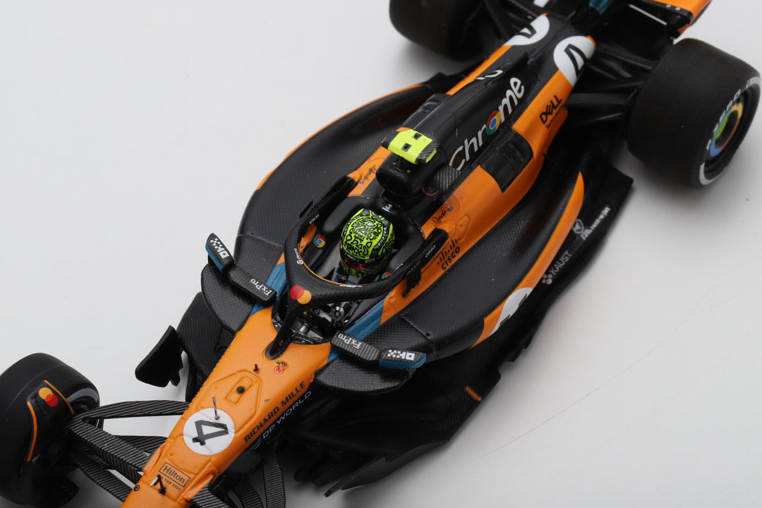 Lando Norris - McLaren MCL39 Monaco GP 2025 Winner Model Car W/ Pitboard - Spark Model