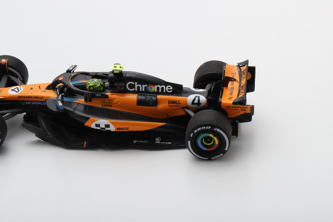 Lando Norris - McLaren MCL39 Monaco GP 2025 Winner Model Car W/ Pitboard - Spark Model