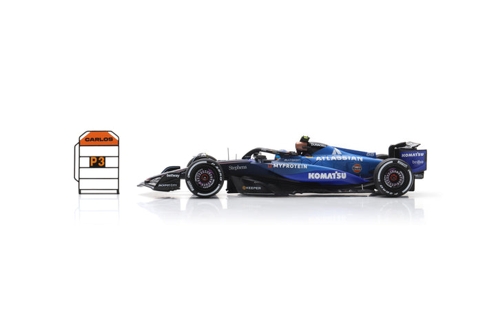 Carlos Sainz Azerbaijan GP 2025 3rd Williams Racing FW47 Model Car - Spark Model