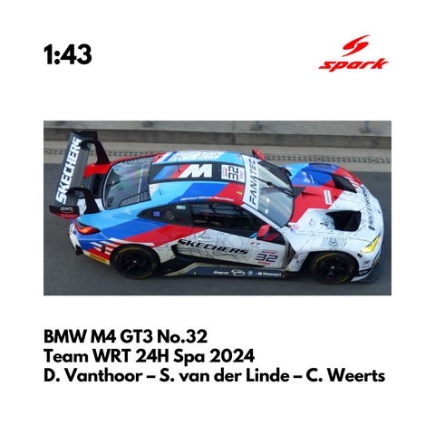 BMW M4 GT3 No.32 Team WRT 24H Spa 2024 - Spark Model Car