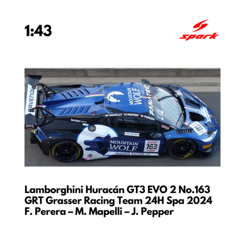 Lamborghini Huracán GT3 EVO 2 No.63 Iron Lynx 24H Spa 2024 - Spark Model Car