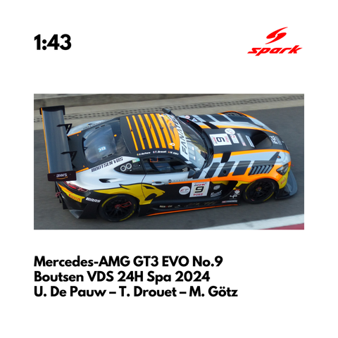 Mercedes-AMG GT3 EVO No.9 Boutsen VDS 24H Spa 2024 - Spark Model Car