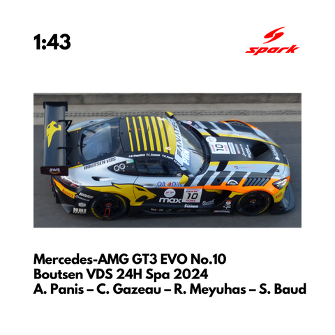 Mercedes-AMG GT3 EVO No.10 Boutsen VDS 24H Spa 2024 - Spark Model Car