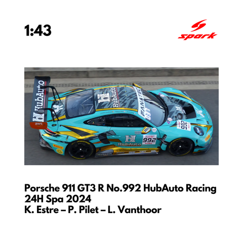 Porsche 911 GT3 R (992) No.992 HubAuto Racing 24H Spa 2024 - Spark Model Car