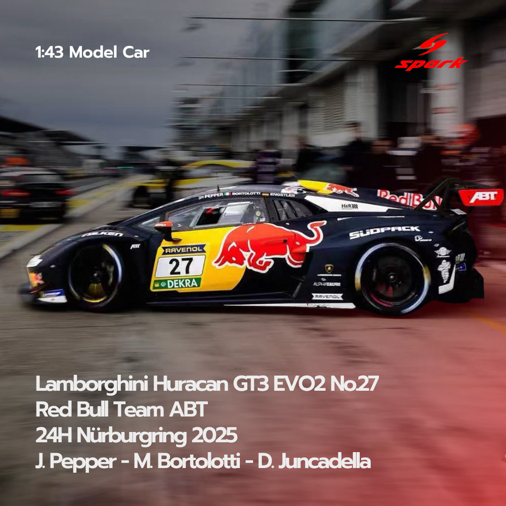スパーク 1/43 2024 RED BULL TEAM ABT ニュル24H スパーク 1/43 2024 RED BULL TEAM ABT ニュル24H 1/43 Spark