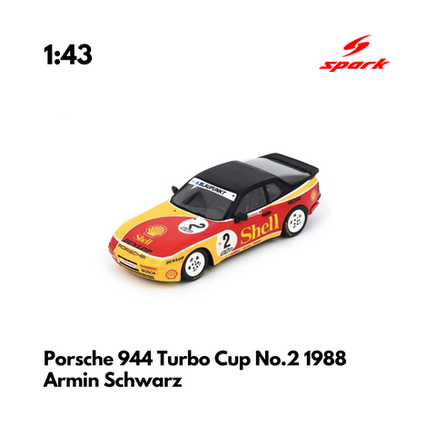 Porsche 944 Turbo Cup No.2 1988 - 1:43 Spark Model Car