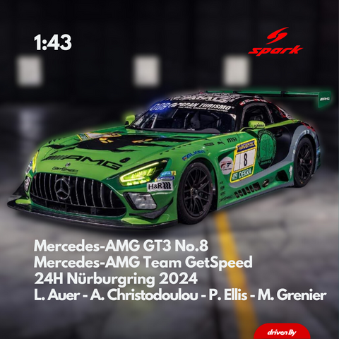 Mercedes-AMG GT3 No.8 Mercedes-AMG Team GetSpeed 24H Nürburgring 2024 - 1:43 Spark Model Car
