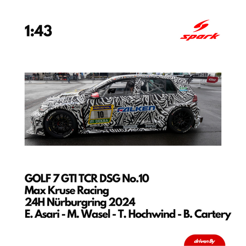GOLF 7 GTI TCR DSG No.10 Max Kruse Racing 24H Nürburgring 2024 - 1:43 Spark Model Car