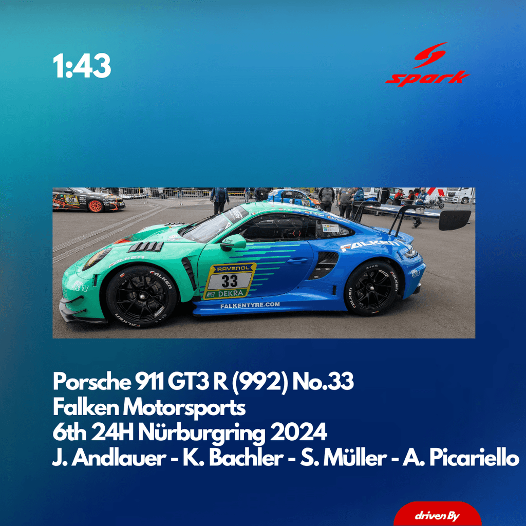 Porsche 911 GT3 R (992) No.33 Falken Motorsports 6th 24H