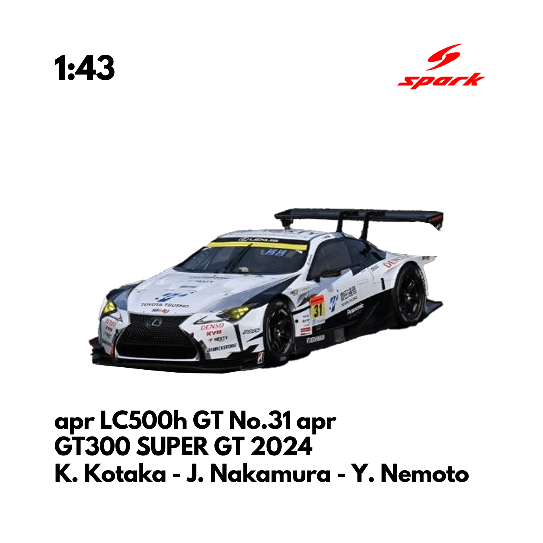 Super Gt Speed Racer GT300 SUPER GT 2024 - 1/43 Spark Model Car – Driven By