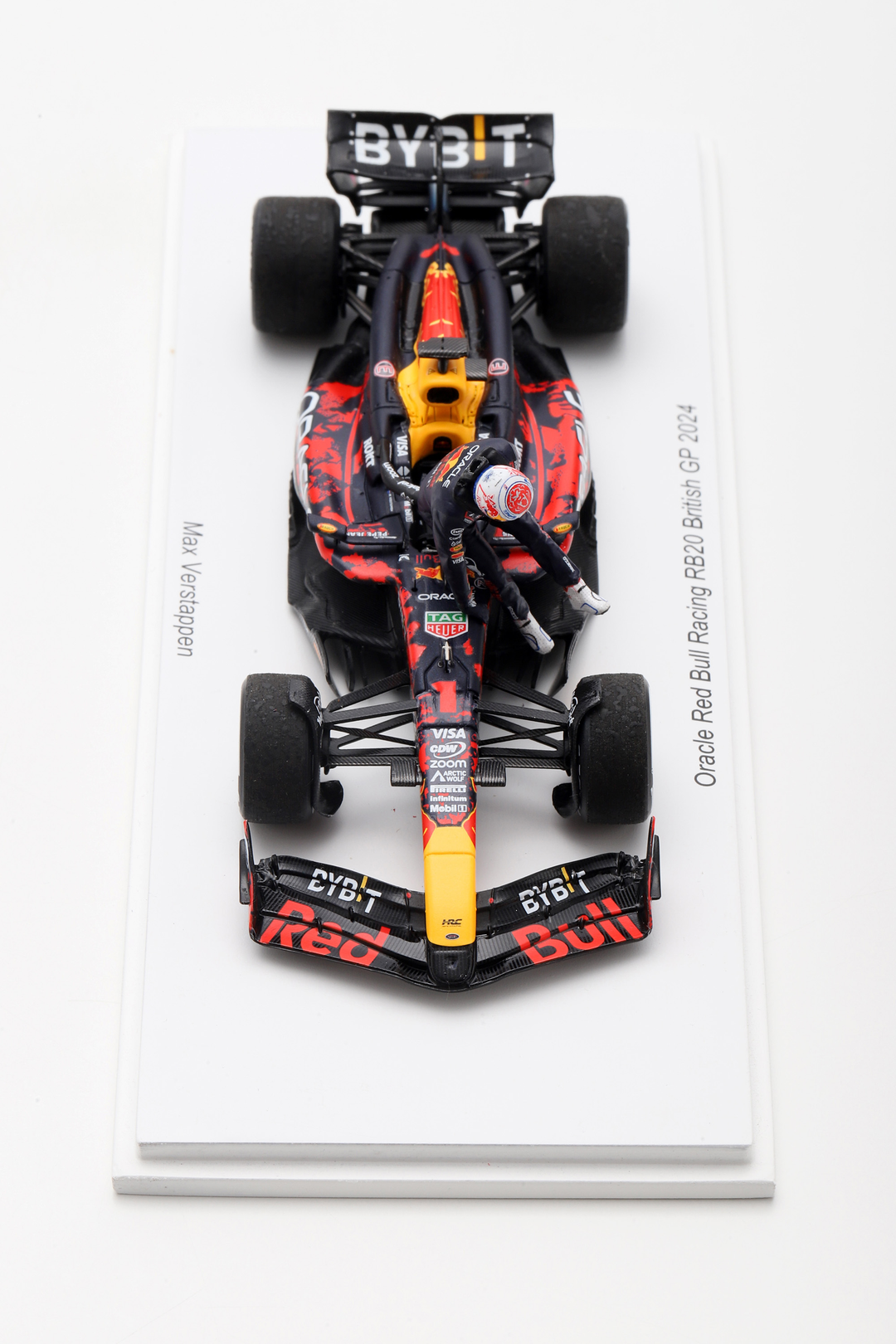 Max Verstappen Red Bull F1 RB20 British GP 2024 Special Figure Edition 1:43 Spark Model Car