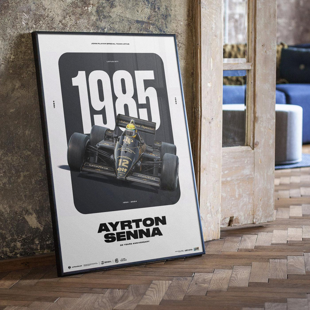 Ayrton Senna Classic Team Lotus 97T | 30 YEARS OF LEGACY | Limited Edition Poster