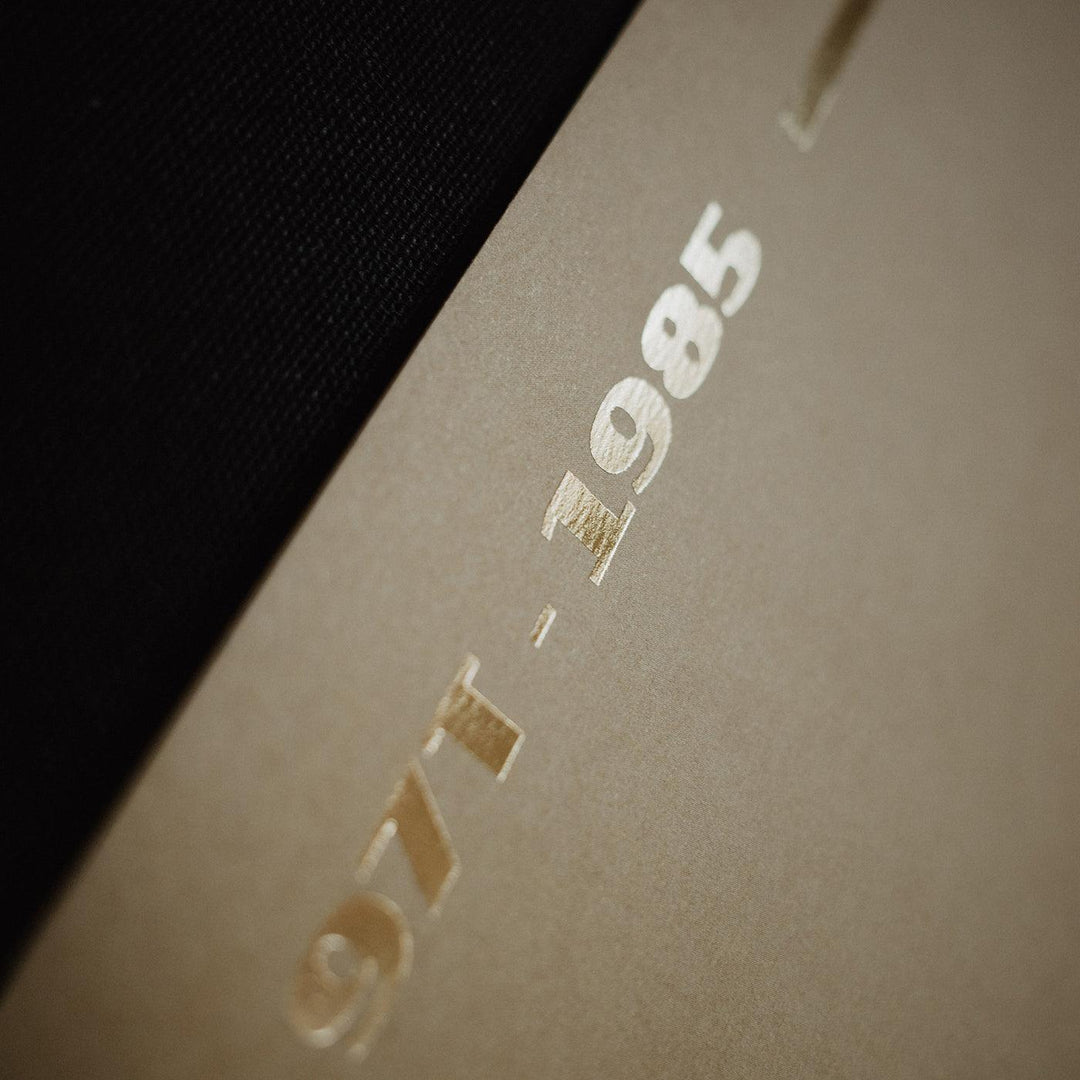 Lotus 97T - Ayrton Senna - Stunning Black - Estoril - 1985 - Gold Collector's Edition Poster