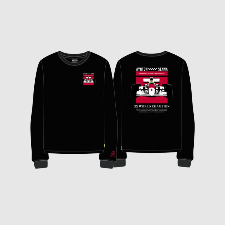 Senna 2026 Formula 1 Long Sleeve Tee (Black)
