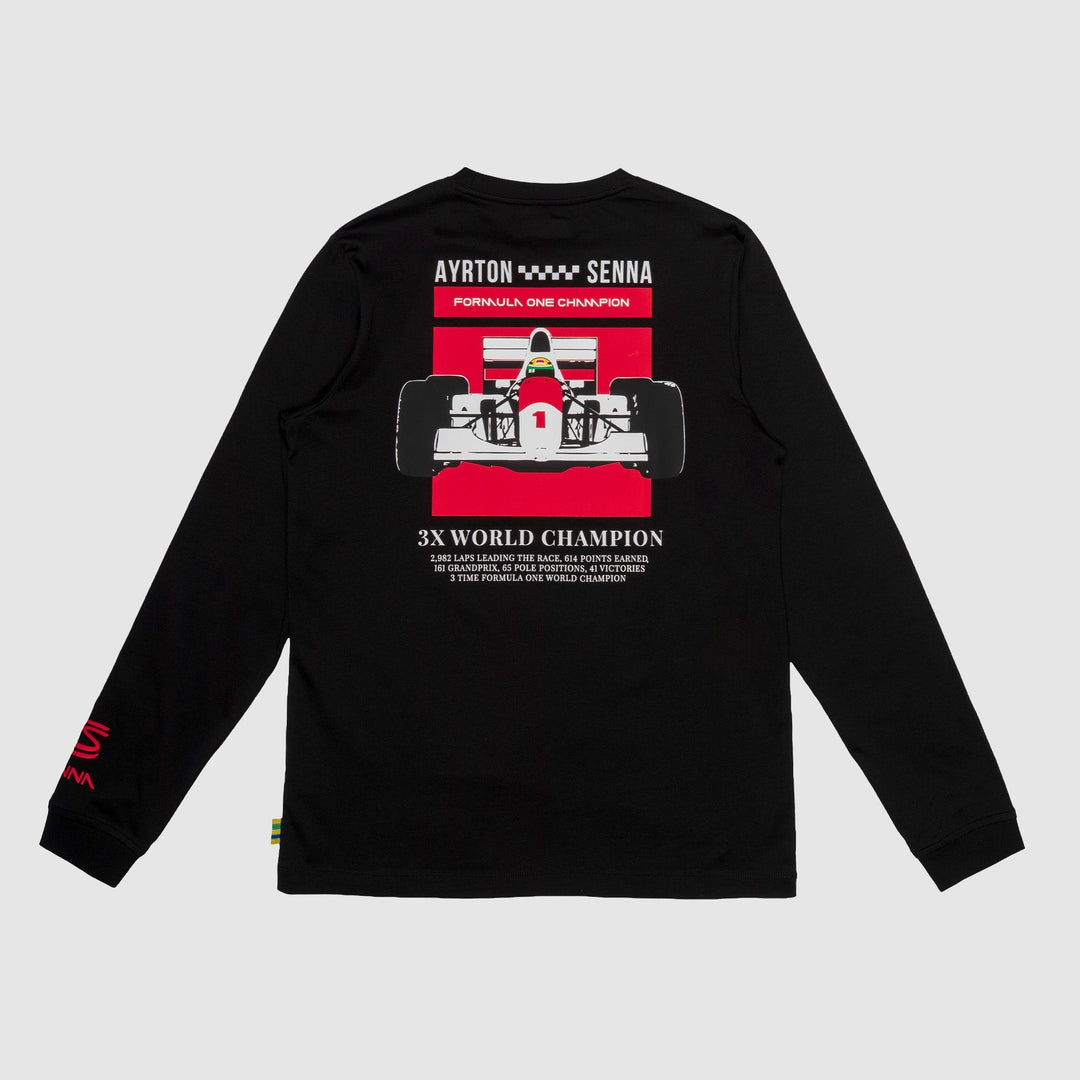 Senna 2026 Formula 1 Long Sleeve Tee (Black)