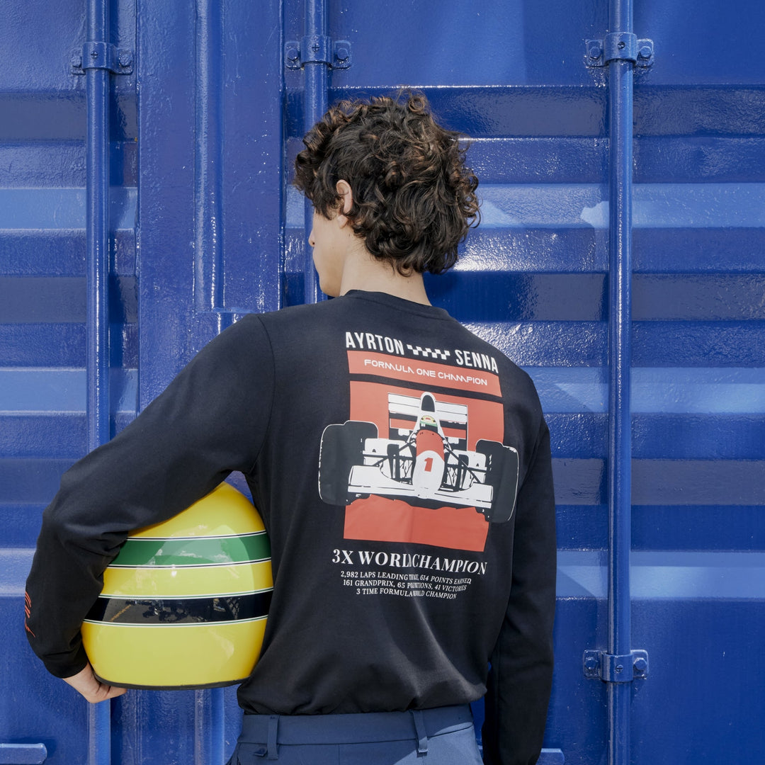 Senna 2026 Formula 1 Long Sleeve Tee (Black)