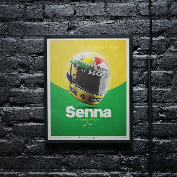 McLaren MP4/4 - Ayrton Senna - Helmet - San Marino GP - 1988 Automobilist Poster