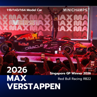Max Verstappen Red Bull RB22 Winner Singapore GP 2026 - Minichamps Model Car