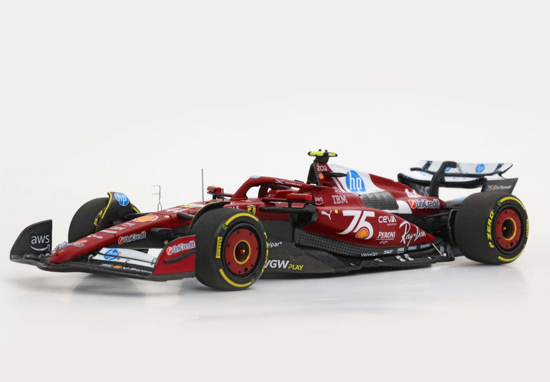 Ferrari SF25 Monaco livery for 75 years with Shell - Lewis Hamilton - BBR Model Car