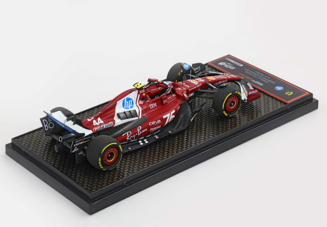 Ferrari SF25 Monaco livery for 75 years with Shell - Lewis Hamilton - BBR Model Car