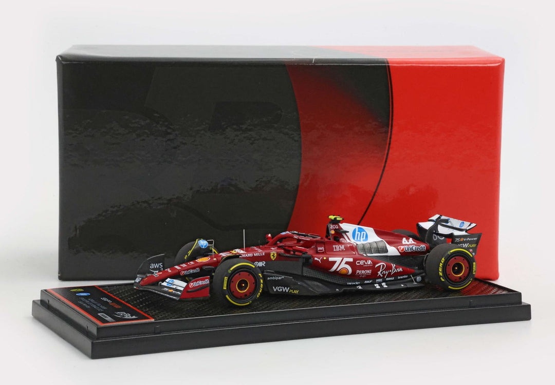Ferrari SF25 Monaco livery for 75 years with Shell - Lewis Hamilton - BBR Model Car