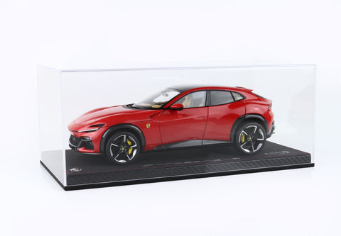 Ferrari Purosangue Panoramic roof Rosso Corsa / Grigio Titanio Diecast 1:18 - BBR Model Car