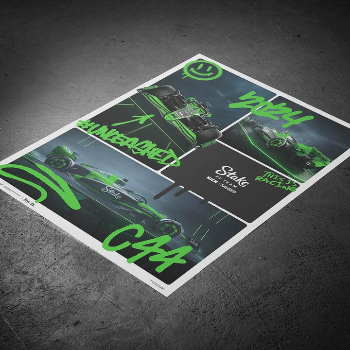 Stake F1 Team KICK Sauber - C44 - #Unleashed - 2024 Poster