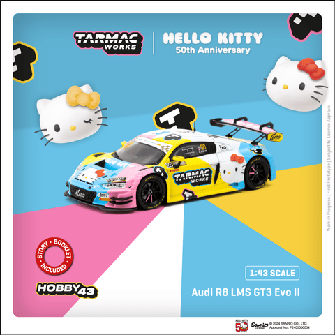 Hello Kitty Livery Adderly Fong - Audi R8 LMS GT3 EVO II Macau GT Cup 2023  1:64 / 1:43  - Tarmac Works