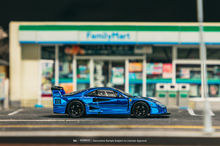 Scale 1:64 Ferrari F40 LM Chrome Blue - Tarmac Works