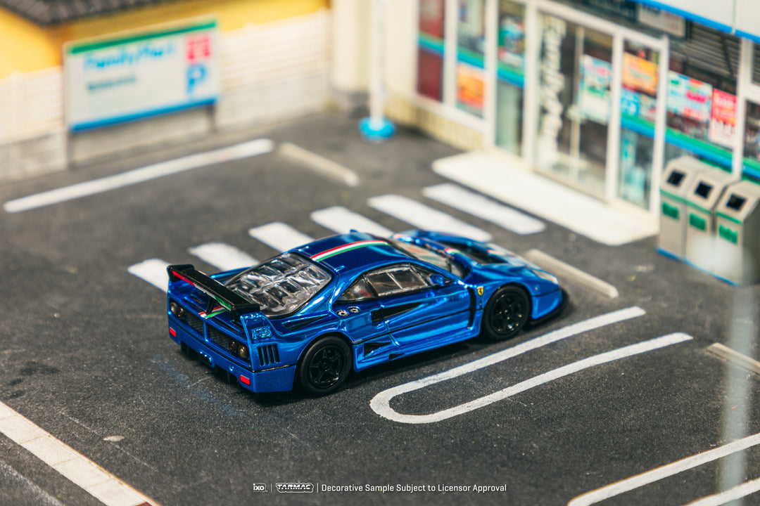Scale 1:64 Ferrari F40 LM Chrome Blue - Tarmac Works