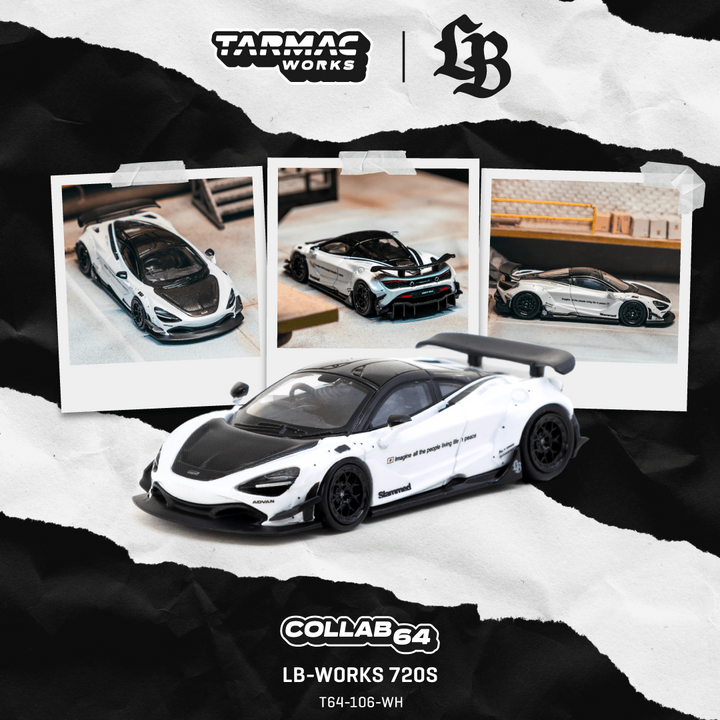 Scale 1:64 LB-WORKS 720S White - Tarmac Works