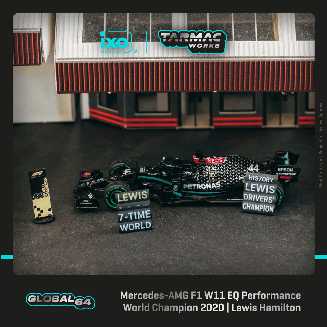 Scale 1/64 - Mercedes Mercedes-AMG F1 W11 EQ Performance Turkish Grand Prix 2020 Winner World Champion 2020 Lewis Hamilton - Tarmac Works Model Car
