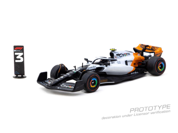 Scale 1:64 - Lando Norris McLaren MCL60 Spanish GP 2023 Special Livery Model Car - Tarmac Works