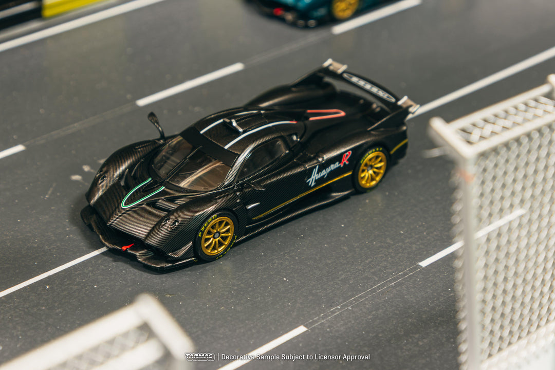 Scale 1/64 - Pagani Huayra R Matt Black Carbon Fiber - Tarmac Works