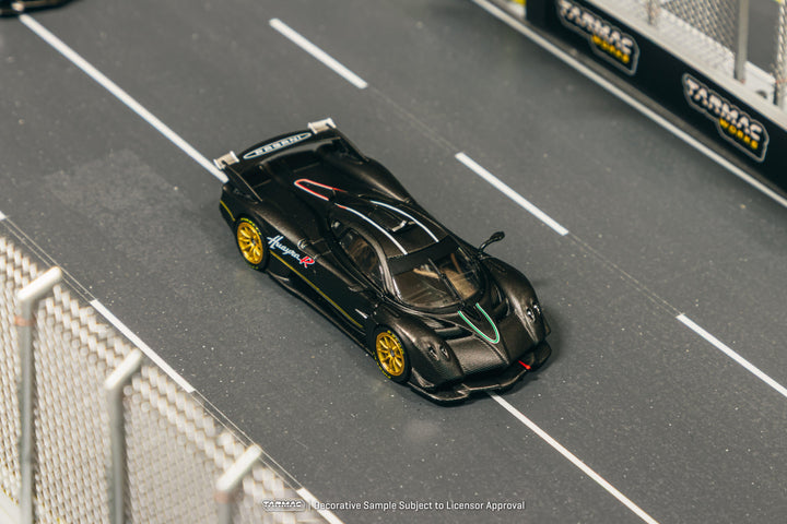 Scale 1/64 - Pagani Huayra R Matt Black Carbon Fiber - Tarmac Works