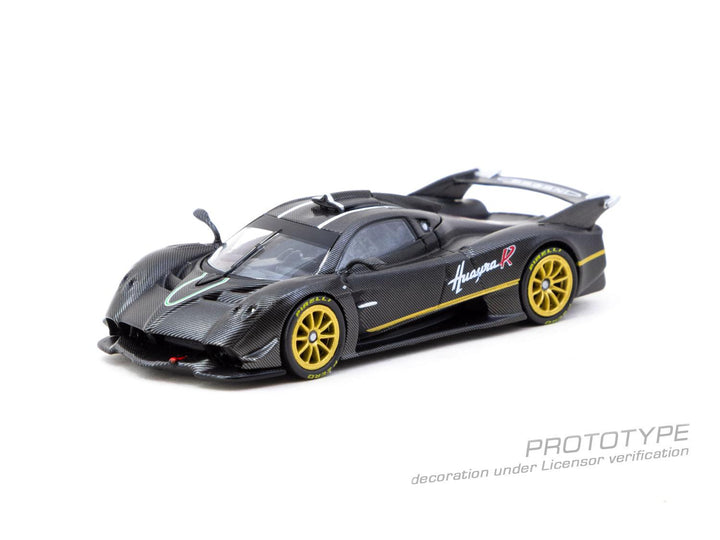Scale 1/64 - Pagani Huayra R Matt Black Carbon Fiber - Tarmac Works