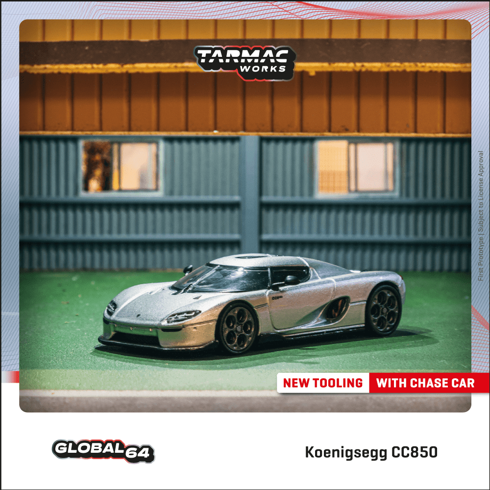 Scale 1/64 - Koenigsegg CC850 Silver - Tarmac Works